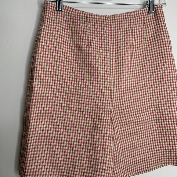 Alexa Chung High Waisted Plaid Womens Long Shorts US 6 - Picture 5 of 16